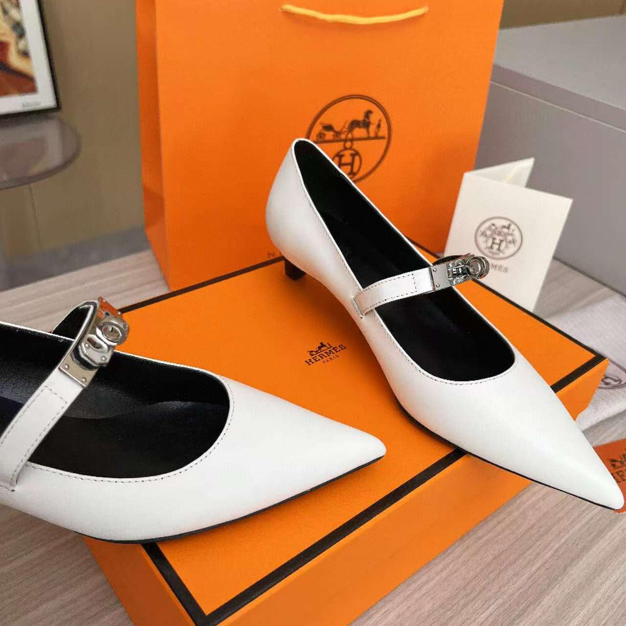 Hermes Pointed Toe Pumps High Heels